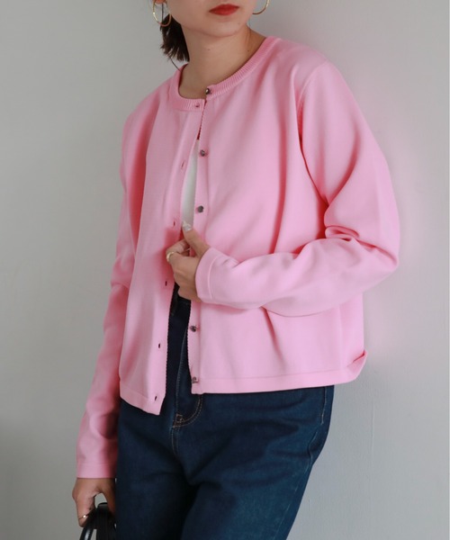 「feepur」 ニットカーディガン MEDIUM ブルー レディース_画像9