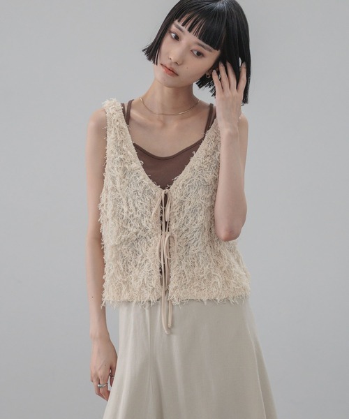 LOWRYS FARM（ローリーズファーム） ベスト ジレ フェザー2WAY