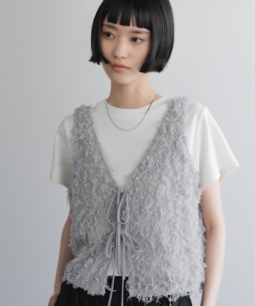 LOWRYS FARM（ローリーズファーム） ベスト ジレ フェザー2WAY