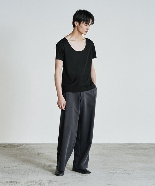 WYM LIDNM インナーシャツ 肌着 COOL DRY DEODORANT WIDE U NECK INNER