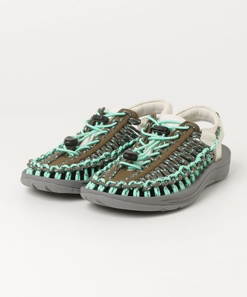 KEEN UNEEK スポーツサンダル グレー×ライムグリーン KEEN（キーン） スポーツサンダル サンダル UNEEK / ユニーク