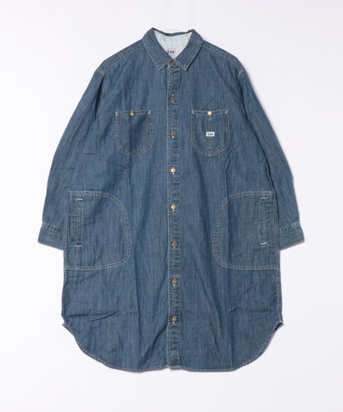 Lee（リー） シャツワンピース MEDIUM インディゴブルー レディース