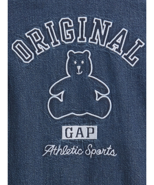 GAP（ギャップ） ベビー服 ロンパース デニム GAPロゴ ショートオール