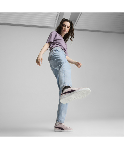「PUMA」 ローカットスニーカー 23.0cm プラム レディース_画像9
