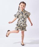 甚平 浴衣 ガールズ甚平 キッズ 子供 女の子の詳細画像1