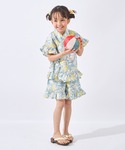 甚平 浴衣 ガールズ甚平 キッズ 子供 女の子の詳細画像5