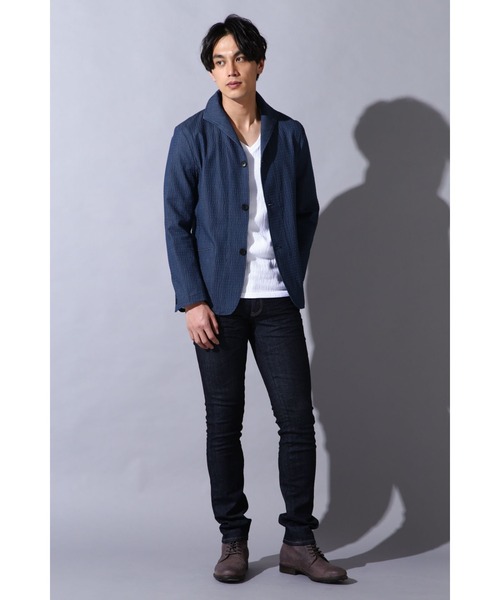 「HIGH STREET」 ジャケット S ブルー メンズ_画像2