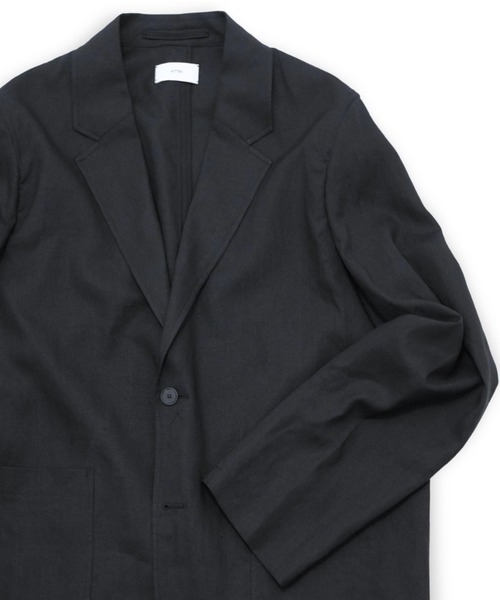 ジャケット テーラードジャケット 「ATON」 SILK LINEN MIXING TAILORED JACKET メンズ レディースの画像