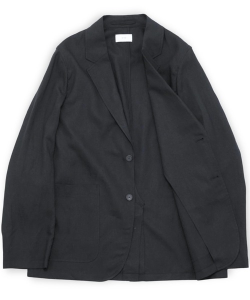ジャケット テーラードジャケット 「ATON」 SILK LINEN MIXING TAILORED JACKET メンズ レディースの画像