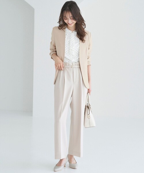 「ANY SIS」 ノーカラージャケット 2 グレー レディース_画像6