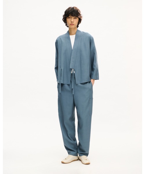 ジャケット テーラードジャケット KIMONO ジャケット イン ビスコース リサイクル ウール メンズの画像