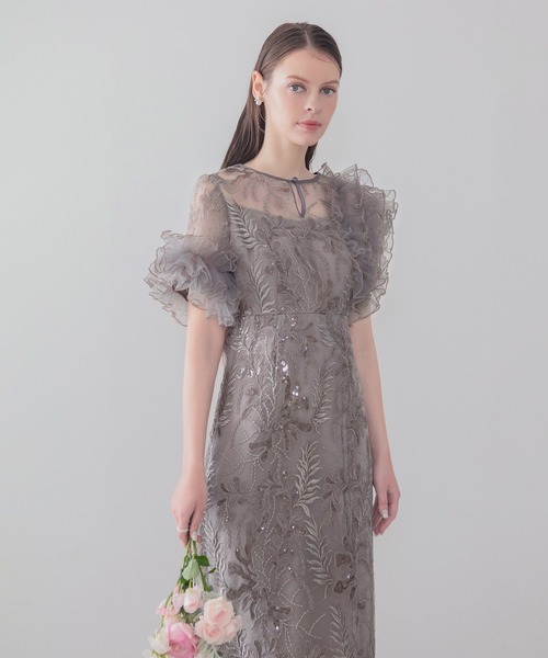 LEJA グレー レースドレス Leja（レジャ） ドレス : ZOZOTOWN Yahoo!店 - 通販 - Yahoo!ショッピング