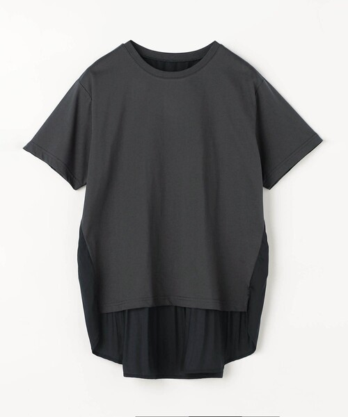 tシャツ 半袖 別布プリーツ切替えプルオーバー レディース : ZOZOTOWN