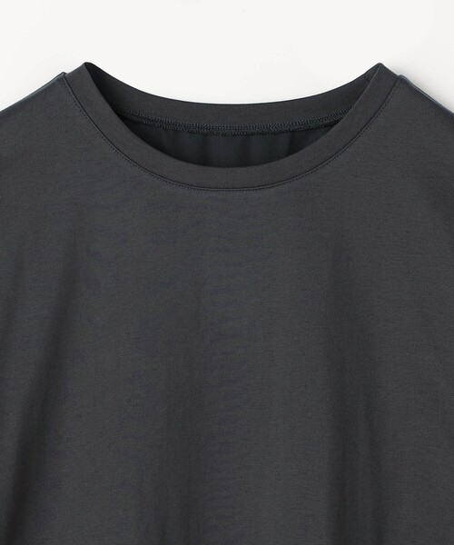 tシャツ 半袖 別布プリーツ切替えプルオーバー レディース : ZOZOTOWN