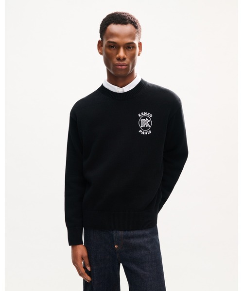 'KENZO Paris Emblem' エンブロイダリー ジャンパー イン コットン メンズの画像