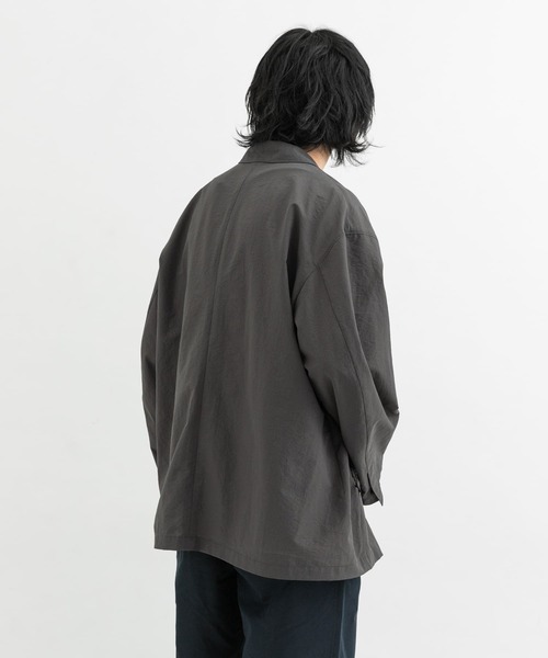 「EKAL」 テーラードジャケット MEDIUM グレー メンズ_画像6