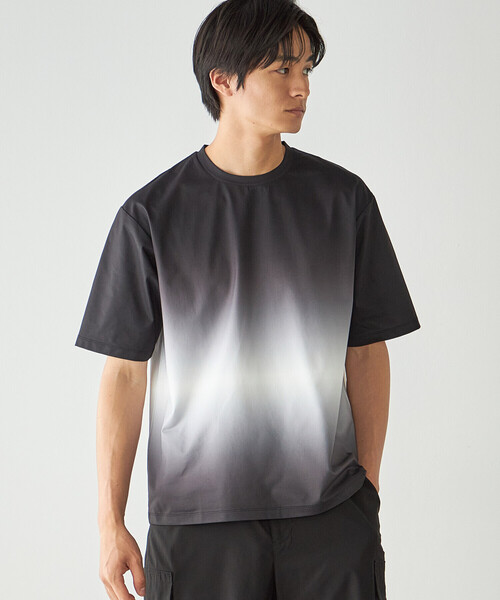 tシャツ グラデーションプリント Tシャツ メンズ