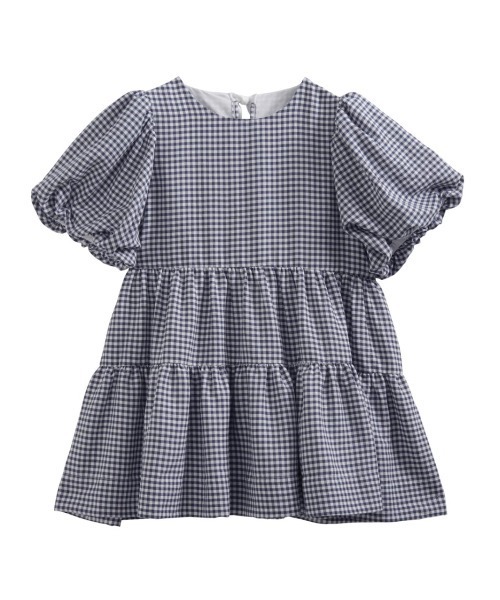 Fit more（フィットモア） チェックティアードトップス レディース