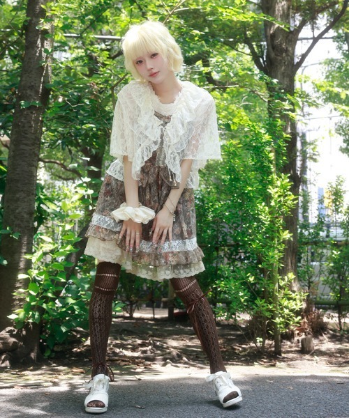 myu:loret　3点セット　フラワーチェックキャミチュニック myu：loret（ミュウロレット） チュニック フラワーチェックキャミ