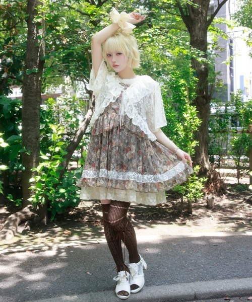 myu：loret（ミュウロレット） チュニック フラワーチェックキャミ