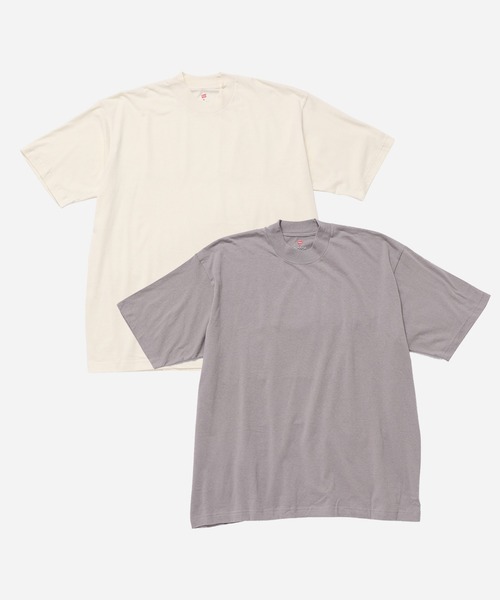 「BIOTOP」 半袖Tシャツ「HANESコラボ」 X-LARGE グレー メンズ_画像2