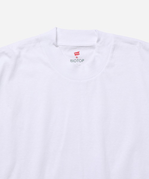 「BIOTOP」 半袖Tシャツ「HANESコラボ」 X-LARGE グレー メンズ_画像5
