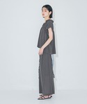 ワイドパンツ パンツ 「多機能ウェア」シアー楊...の詳細画像3