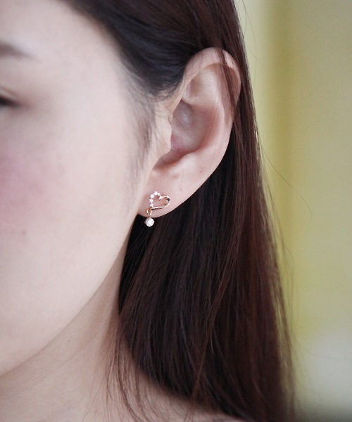 4℃（ヨンドシー） ピアス K10ピンクゴールドピアス レディース