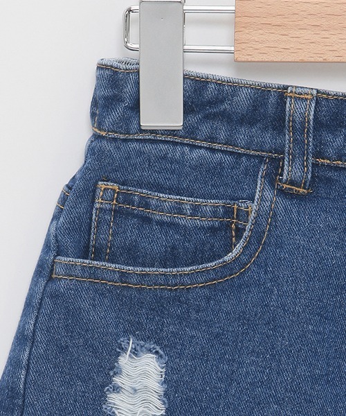 「by LOVEiT」 「KIDS」デニムショートパンツ 130cm サックスブルー キッズ_画像7