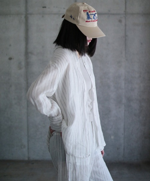 「gina tricot」 長袖シャツ S グリーン系その他 レディース_画像3