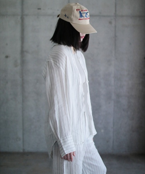 「gina tricot」 長袖シャツ S グリーン系その他 レディース_画像4