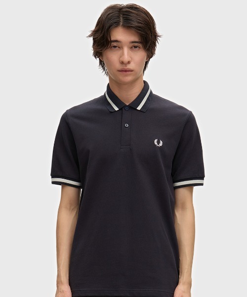 FREDPERRY フレッドペリー　英国製　ポロシャツ　シャンパン　ブラック FRED PERRY（フレッドペリー） ポロシャツ 半袖 The Fred Perry Shirt