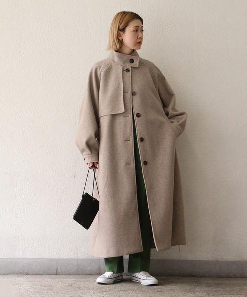 新品未使用MARINバルーンスリーブアウター notch. アウター バルーンスリーブスタンドコート レディース