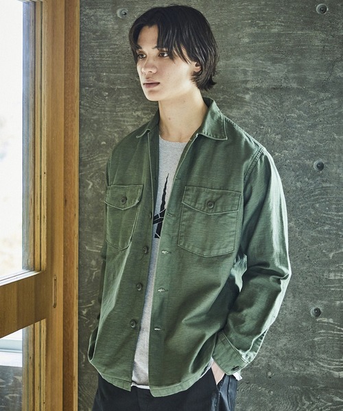 美品 オアスロウ USアーミー ファティーグシャツ ミリタリーシャツ 1 orSlow オアスロウ 03-8045-16 U.S Army Fatigue Shirt USアーミー