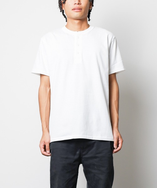 NO WAY tシャツ オープンエンド マックスウェイト ヘンリーネックT
