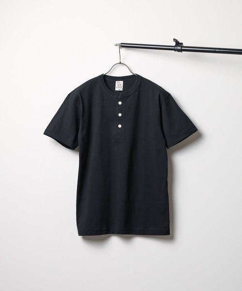 tシャツ バックオープンヘンリーネックTシャツ レディース オープンエンド マックスウェイト ヘンリーネックTシャツ