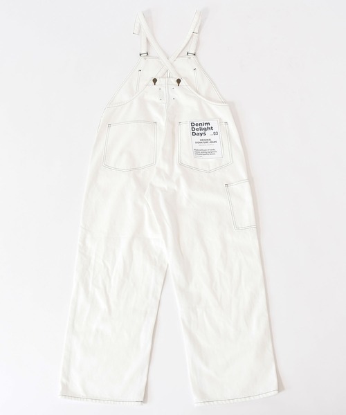 サロペット・オーバーオール・オールインワン beige denim overall ALEXIA STAM サロペット オーバーオール Front Pocket Overalls