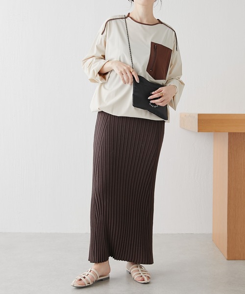 ワンピース リブニットタイトワンピース COLLAGE