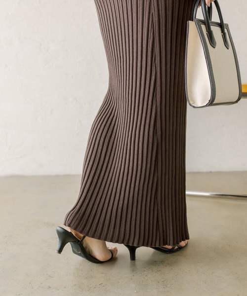 ワンピース リブニットタイトワンピース COLLAGE