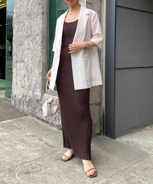 ワンピース リブニットタイトワンピース COLLAGE