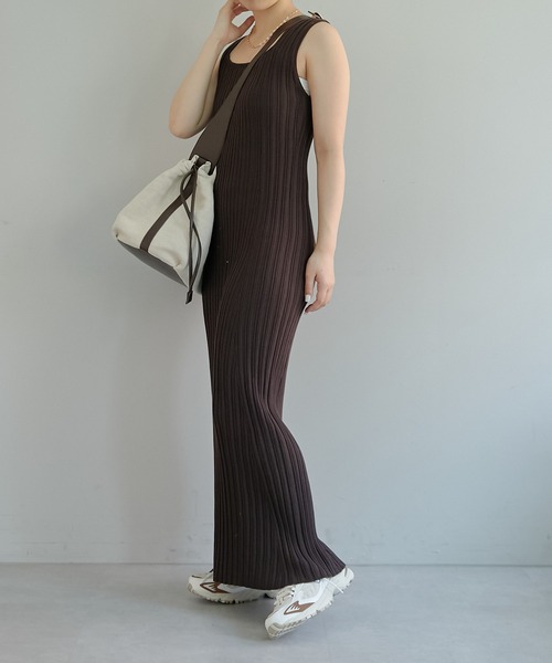 ワンピース リブニットタイトワンピース COLLAGE