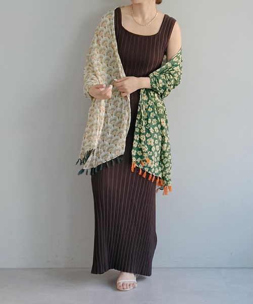 ワンピース リブニットタイトワンピース COLLAGE