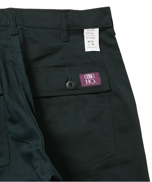 アメリカ製 GUNG HO リップストップ ファティーグパンツ W34×H30 GUNG HO ガンホー FATIGUE RIPSTOP 4P PANT ファティーグ