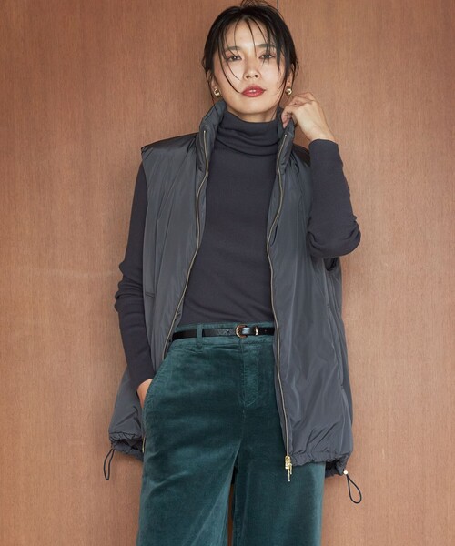 美品 23区 洗える 中綿 パティング ベスト ブラック 44 大きいサイズ 美品 23区 洗える 中綿 パティング ベスト ブラック 44 大きい