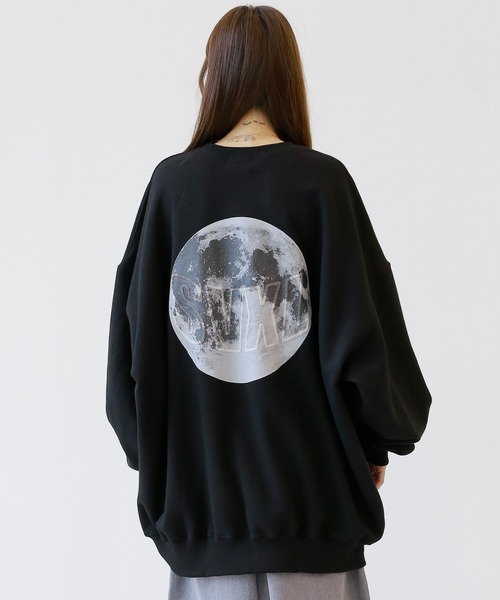 minsobi tシャツ ムーンプリントビッグシルエットスウェット