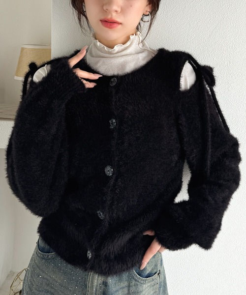 mily bilet カーディガン 「mily bilet」フェミニン度高まるふんわり 