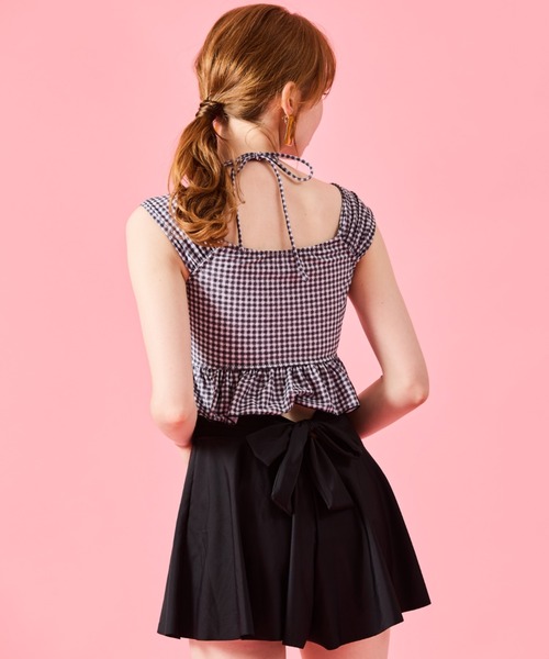 San-ai Resort 三愛水着楽園 水着 gingham check 3点セット水着