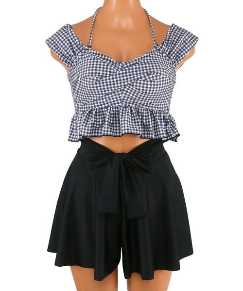 三愛水着 gingham check 3点セット「Totasu eleven」 2024年新作】gingham check 3点セット水着【Totasu eleven