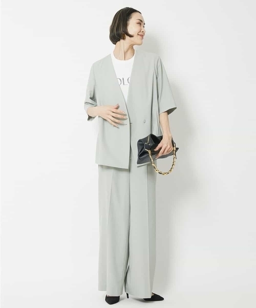 ✨新品未使用✨Plantation ノーカラー リネンジャケット M