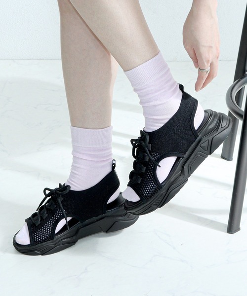 【新品】YRU レースアップサンダル　dollskill Y.R.U. Shoes - Platform Sneakers, and Boots – Dolls Kill